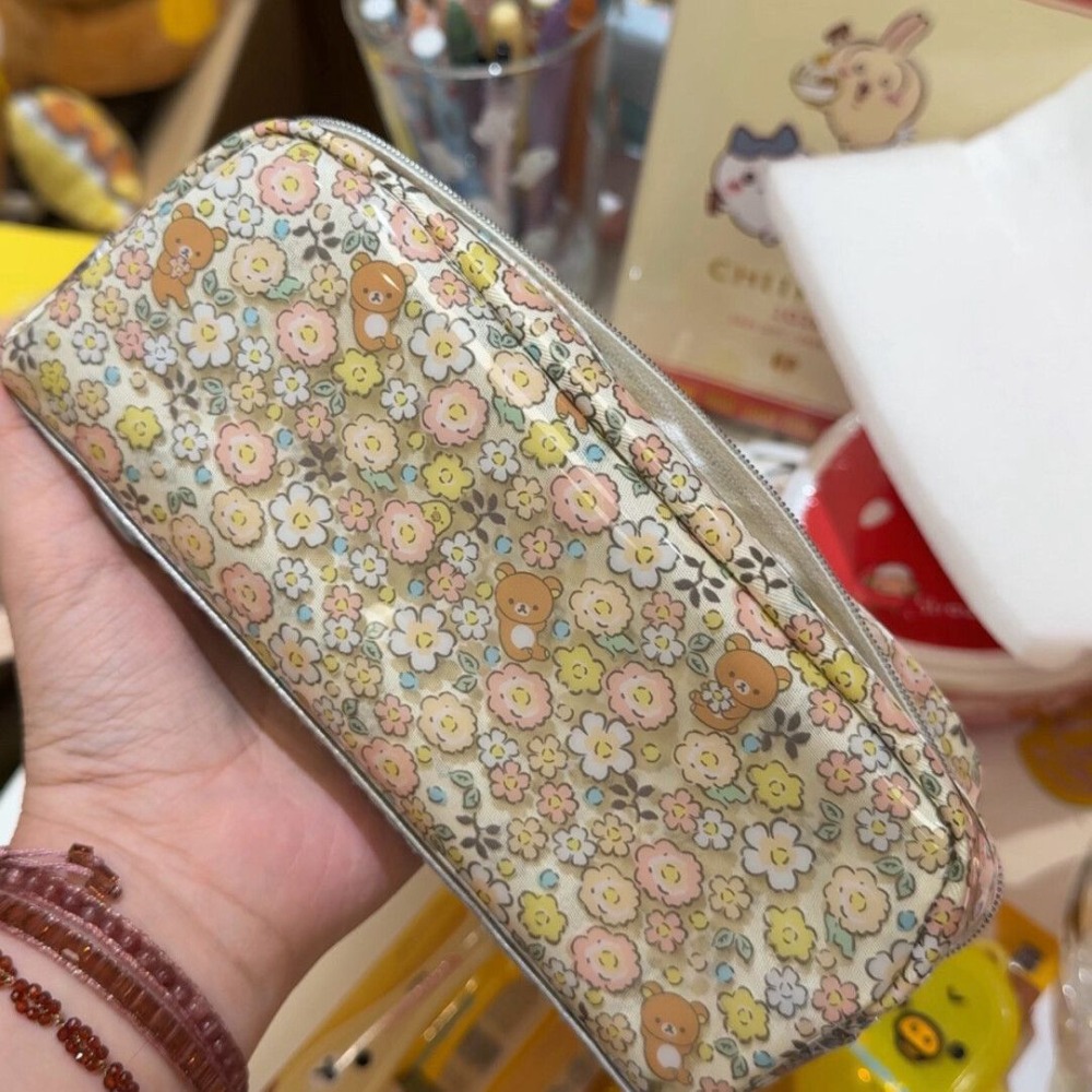 Good Floral & Wedding Decor Supply Photos - リラックマの美しい花柄ペンケース、可愛くて美しい収納バッグ、防水仕様、文房具収納の必需品