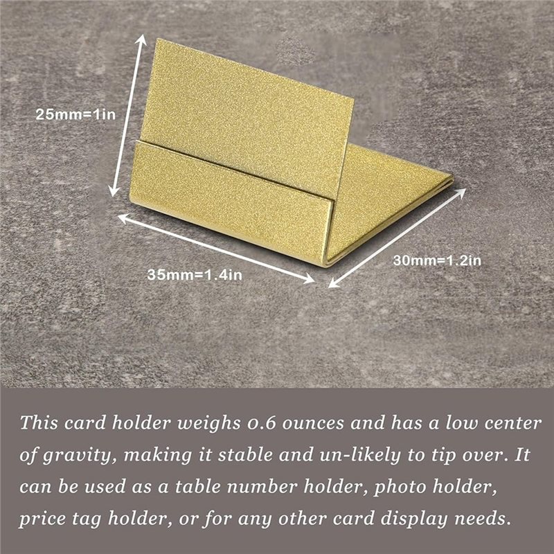 結婚式用のゴールドのテーブルナンバーホルダー、12個入り。金 - Table Number Gold のレビューと価格