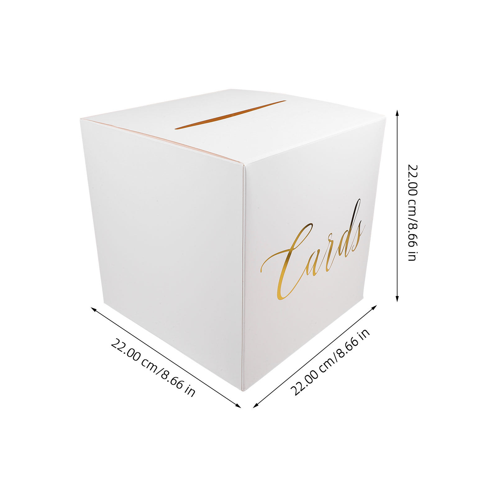 結婚式の通路装飾用、メッセージカードを収納できる白いカードボ - Wedding Card Box のレビューと価格